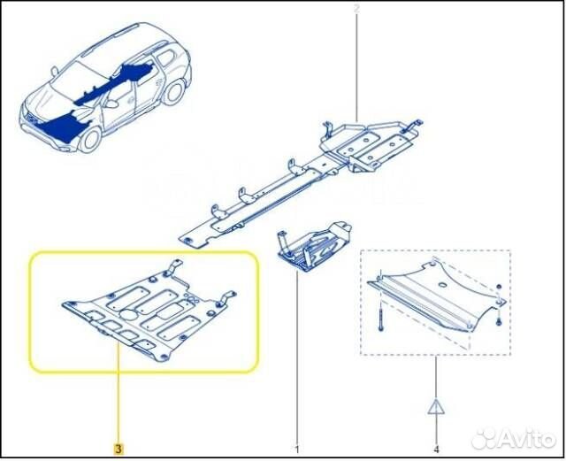 Защита двигателя Renault Duster 2