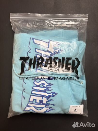 Худи Thrasher Blue Flame Logo 