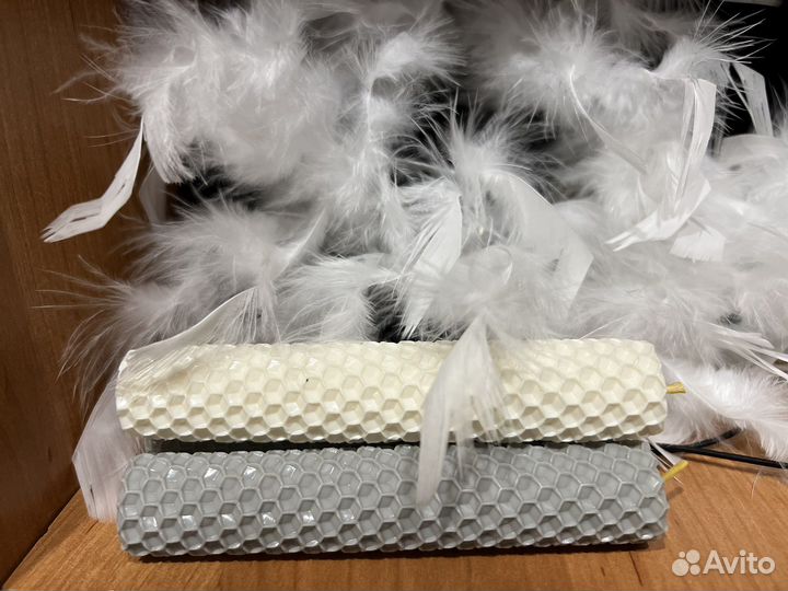 Свечи ручной работы из пчелиного воска