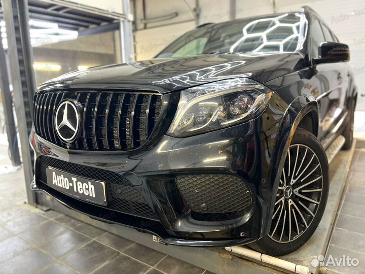 Решетка GT Mercedes GLS X166 black