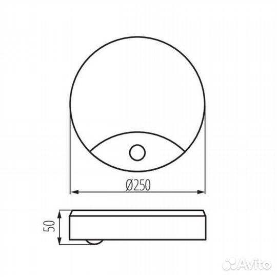 Светильник настенный с датчиком Kanlux sanso LED 1