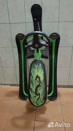 Детский снегокат новый для двоих