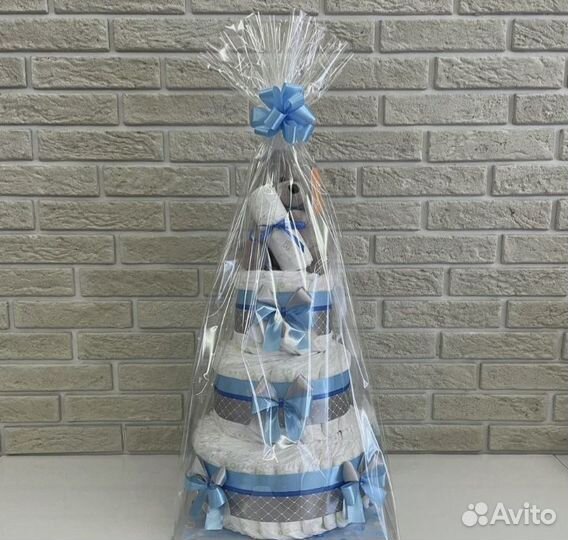 Торт из памперсов/подарки/выпеска/роддом