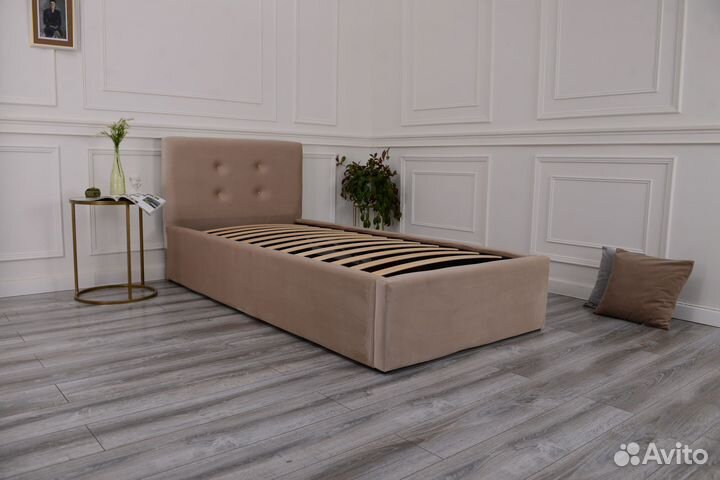 Кровать новая 80х200 Роза велюр