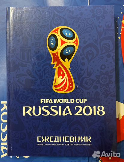 Комплект 4 бизнес блокнота и ежедневника Fifa 2018