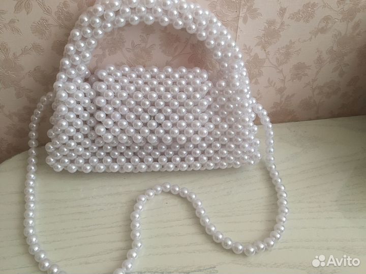 Сумка из акриловых бусин