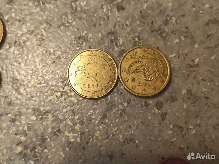 Монеты евро и евроценты обмен