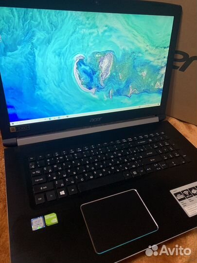Игровой ноутбук Acer 17,3 /i3/IPS/Mx130/8gb