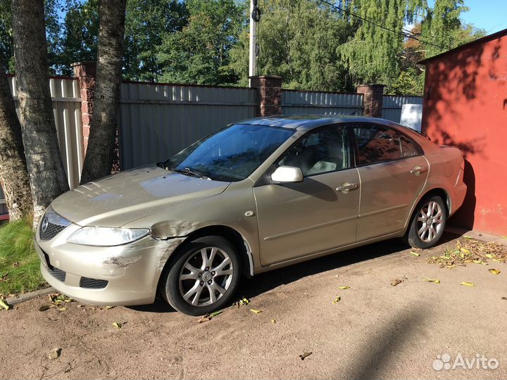 Mazda 6 2.0 AT, 2004, битый, 237 000 км