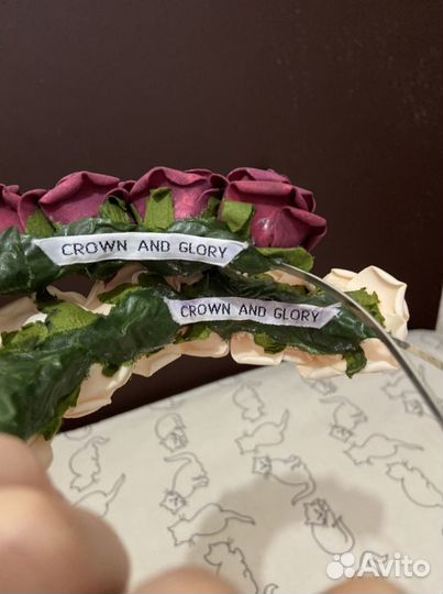 Ободок/венок из роз