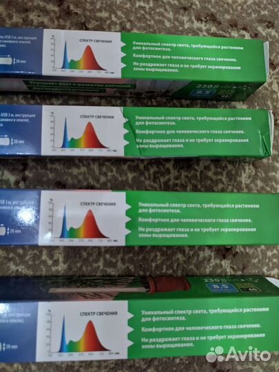 Фитолампа 6 Вт, новая. Светодиодный фитосветильник