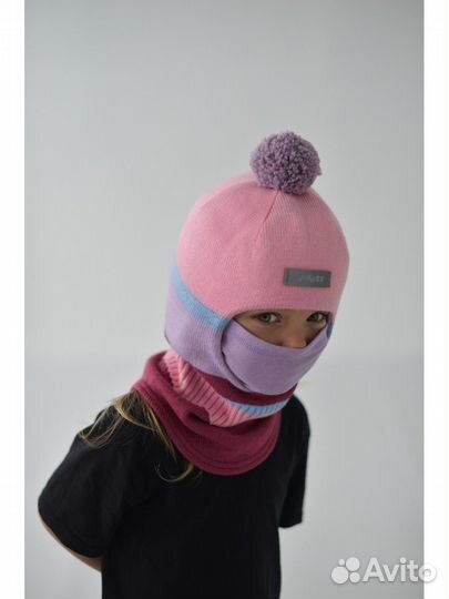 Шапка-шлем зимняя с забралом Jumbi новая 47-49