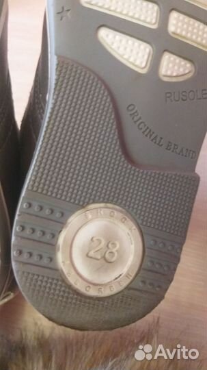 Ботинки демисезонные для девочки 28 размер