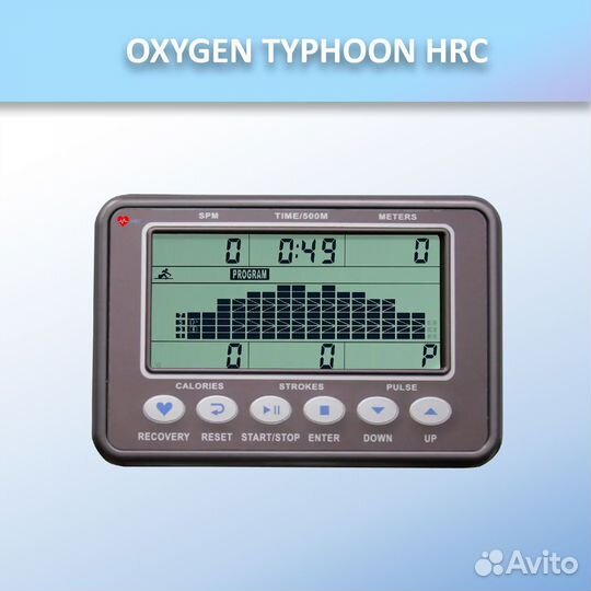 Гребной тренажер oxygen typhoon HRC арт.715