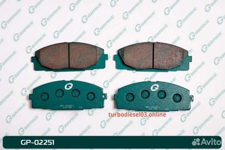 Колодки G-brake GP-02251 GP02251 G-brake