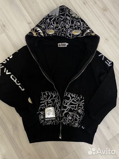 Зип худи bape shark