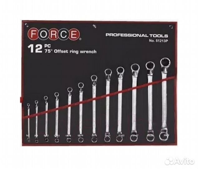 Набор накидных ключей 6*7 - 30*32мм. Force 51213P