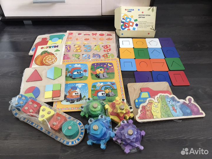 Деревянные игрушки пакетом