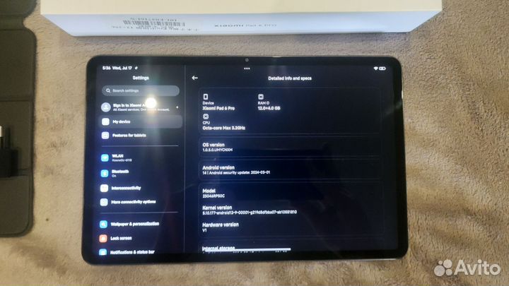 Xiaomi mi pad 6 pro 12 256 чёрный