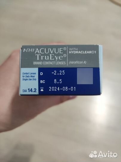 Линзы acuvue trueye -2.25