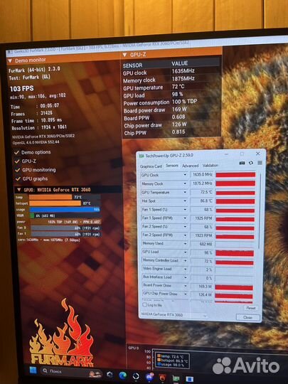 Видеокарта RTX 3060 12 gb MSI ventus 2X