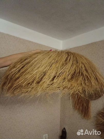 Абажур светильник бохо плетёный