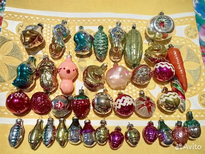 Новогодние ёлочные игрушки СССР