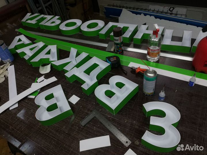 Вывески буквы