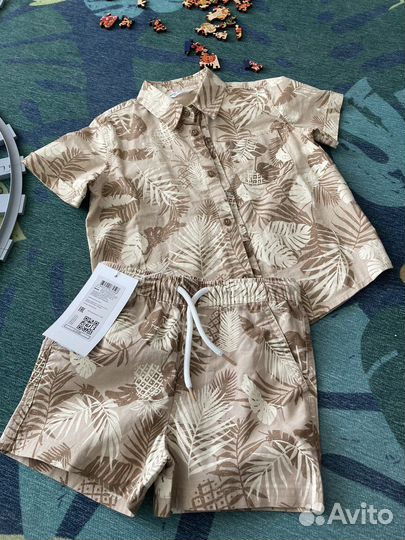 Шорты и рубашка на мальчика 98-104
