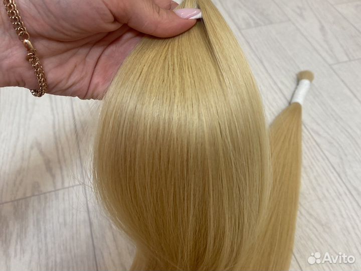 Волосы для наращивания 70 см блонд