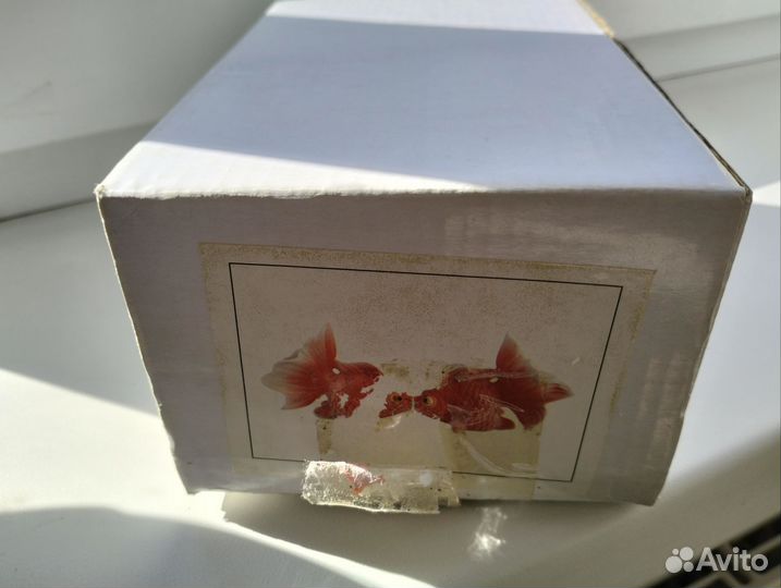 Солонка и перечница фарфор Золотая рыбка