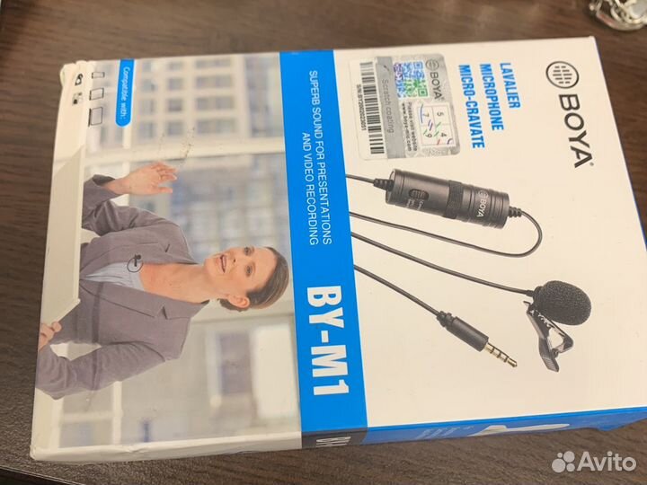 Микрофон петличный boya