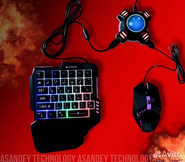 Игровая клавиатура и мышь для телефона