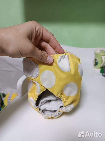 Многоразовый подгузник с вкладышем от 0-1года