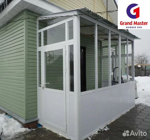 Тамбур из алюминия под ключ