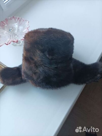 Норковая мужская шапка