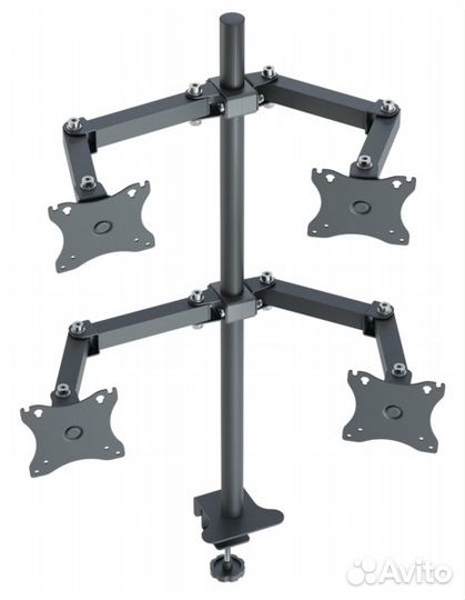 Кронштейн для четырех мониторов Рэмо К-504,чёрный