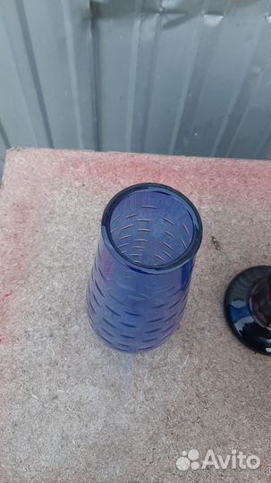 Ваза цветное стекло СССР