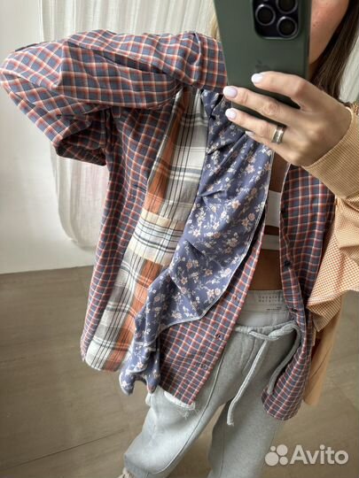 Рубашка апсайкл пэчворк