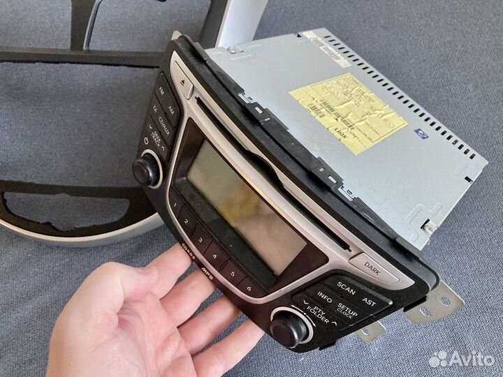 Магнитола hyundai solaris 1 + рамка