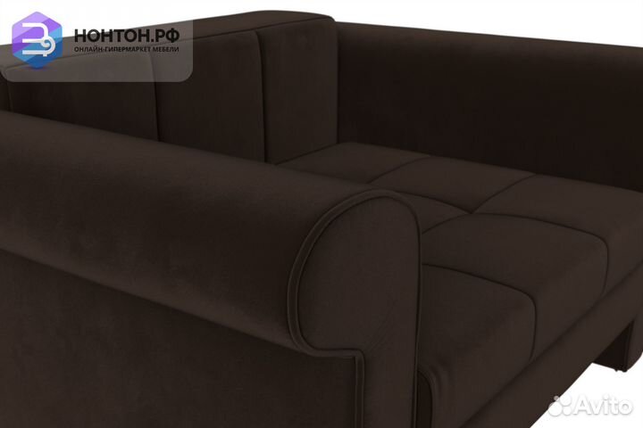 Кресло выкатное Берли микровельвет коричневый