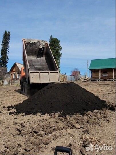 Чернозем чистый, земля для дачи, сада, мешками