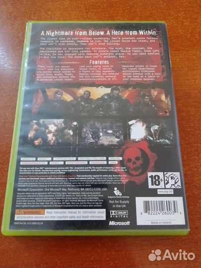 Gears of War Xbox 360 Лицензия