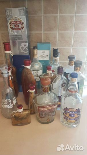 Бутыли декоративные для творчества разной формы