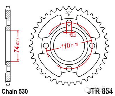 Звезда ведомая JTR854 38