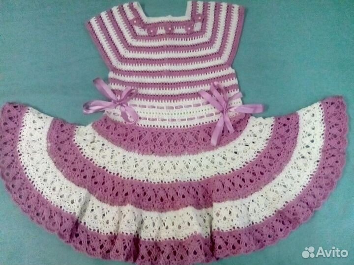 Вязаное платье детское