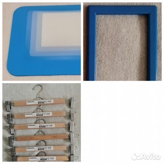 Зеркало, фоторамка и плечики Икеа