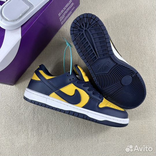 Кроссовки под заказ Nike Dunk Low Michigan