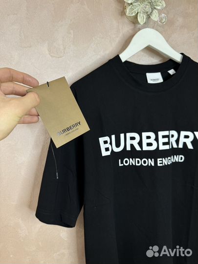 Футболка Burberry Logo Print Black Оригинал
