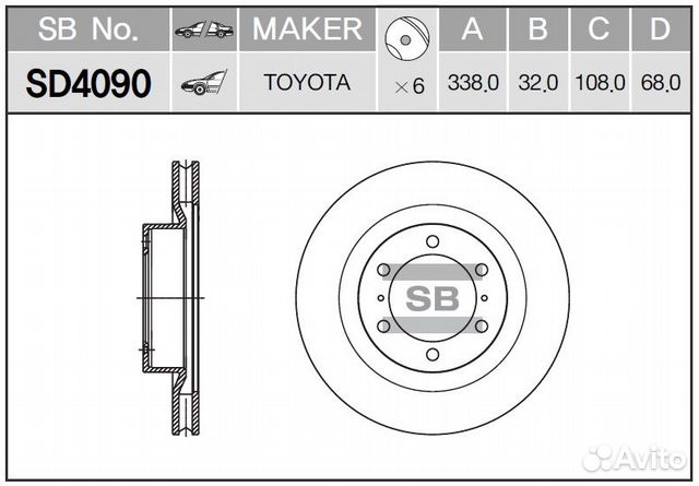 Диск тормозной